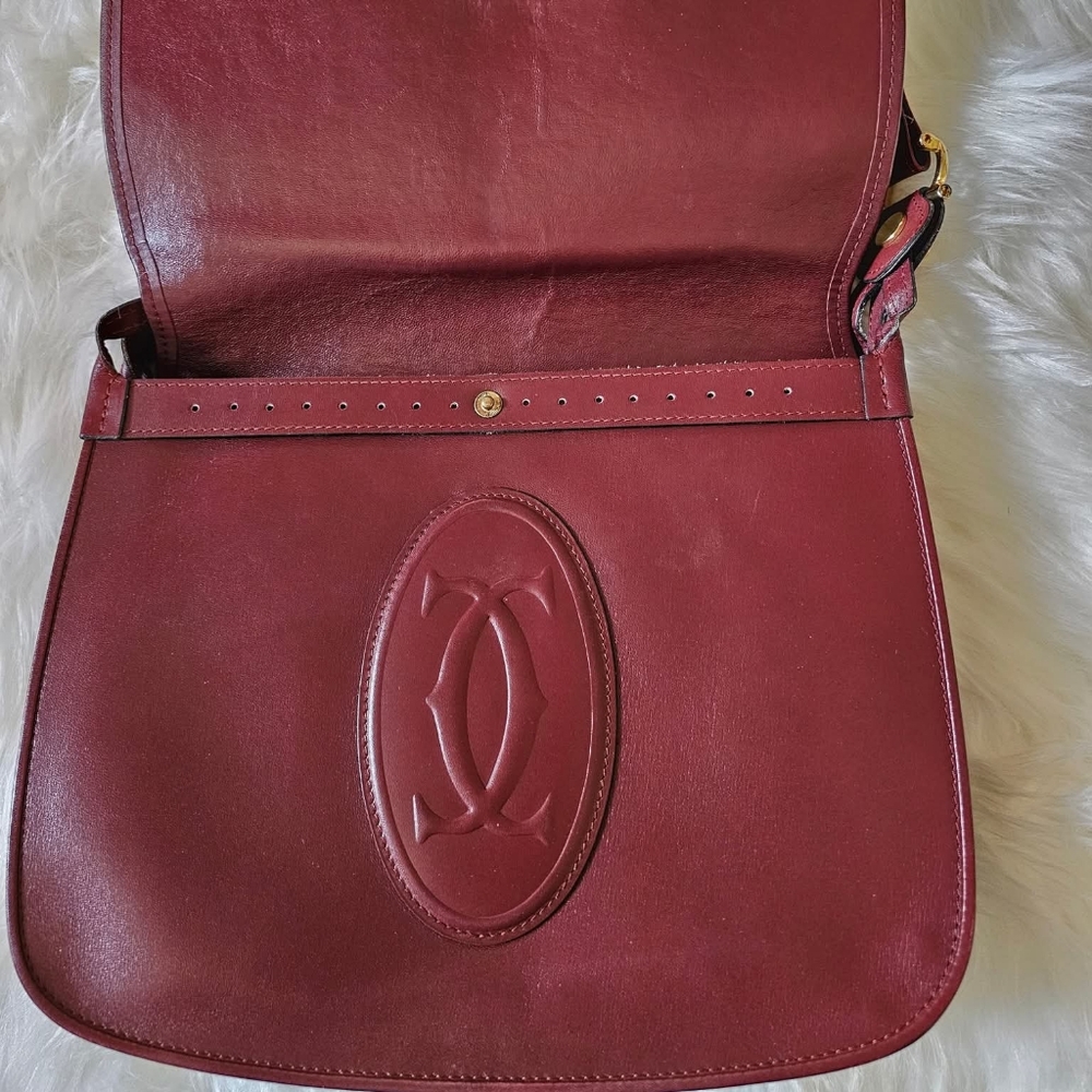 Cartier Leather Shoulder / Crossbody Bag